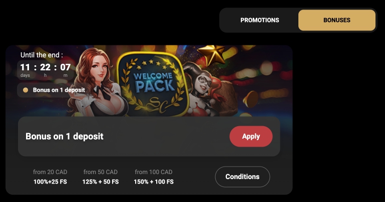 Promotions Online Casino